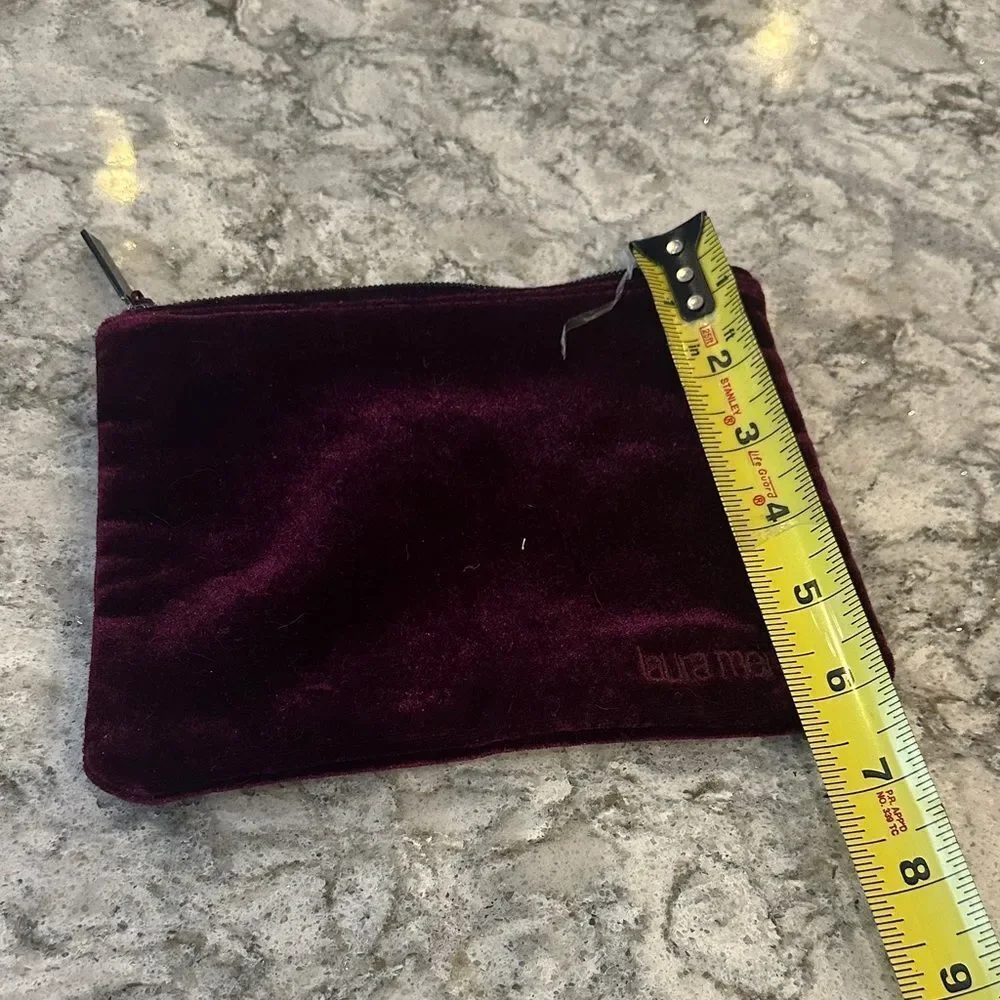 Laura Mercier Deep Plum Velvet Pouch